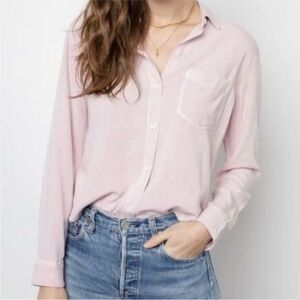 Rails Ingrid Raw Dusty Rose Shirt, Size S